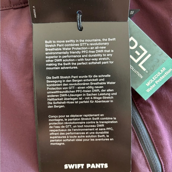 NWT Black Diamond Swift Pants (medium) - Picture 8 of 16